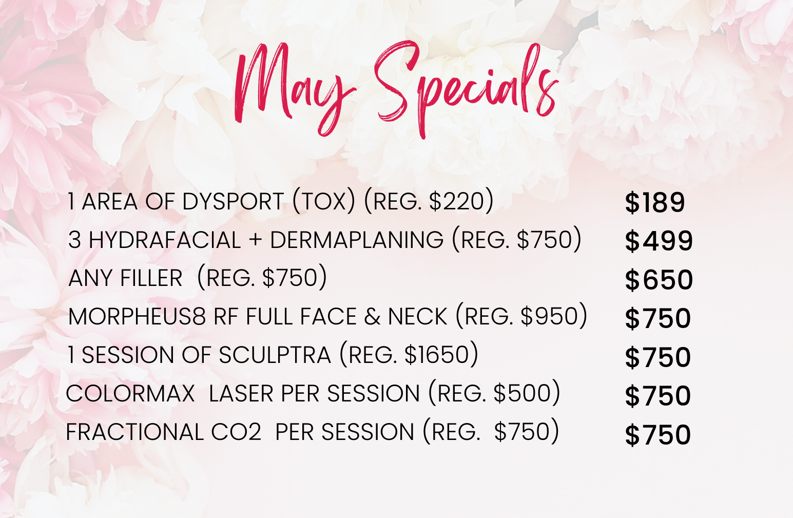 Medspa Specials in Aventura Medspa Specials in Aventura